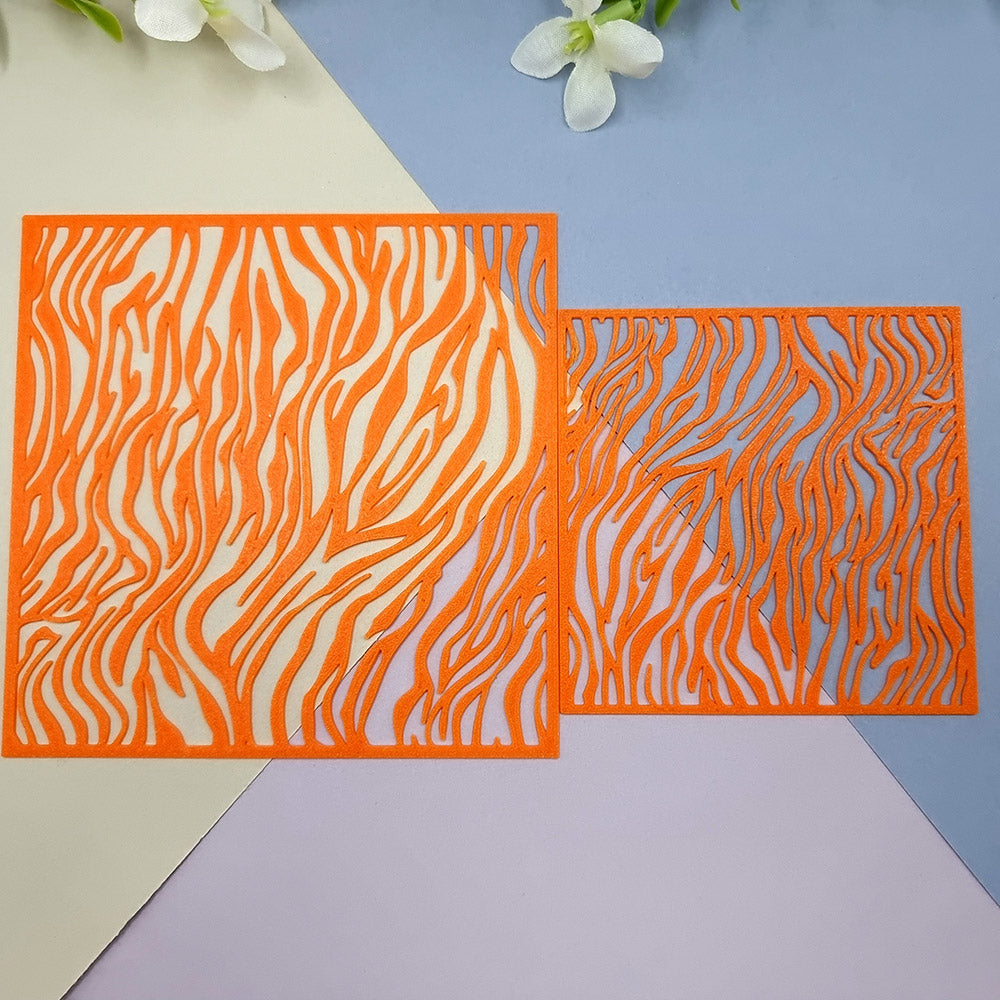 Animal print texture stencil for polymer clay