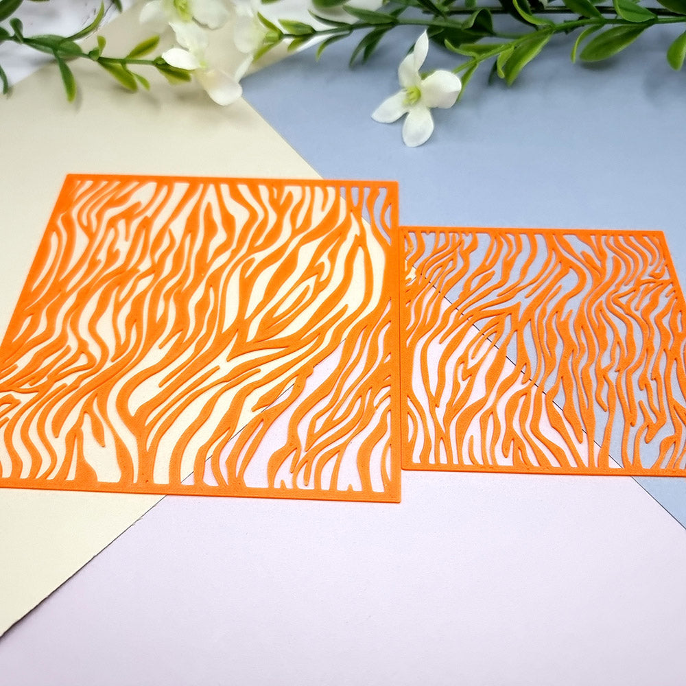 Animal print texture stencil for polymer clay