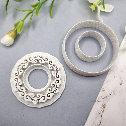 Polymer Clay Stamp #5, Flowers Stamp SweetyBijou Tools