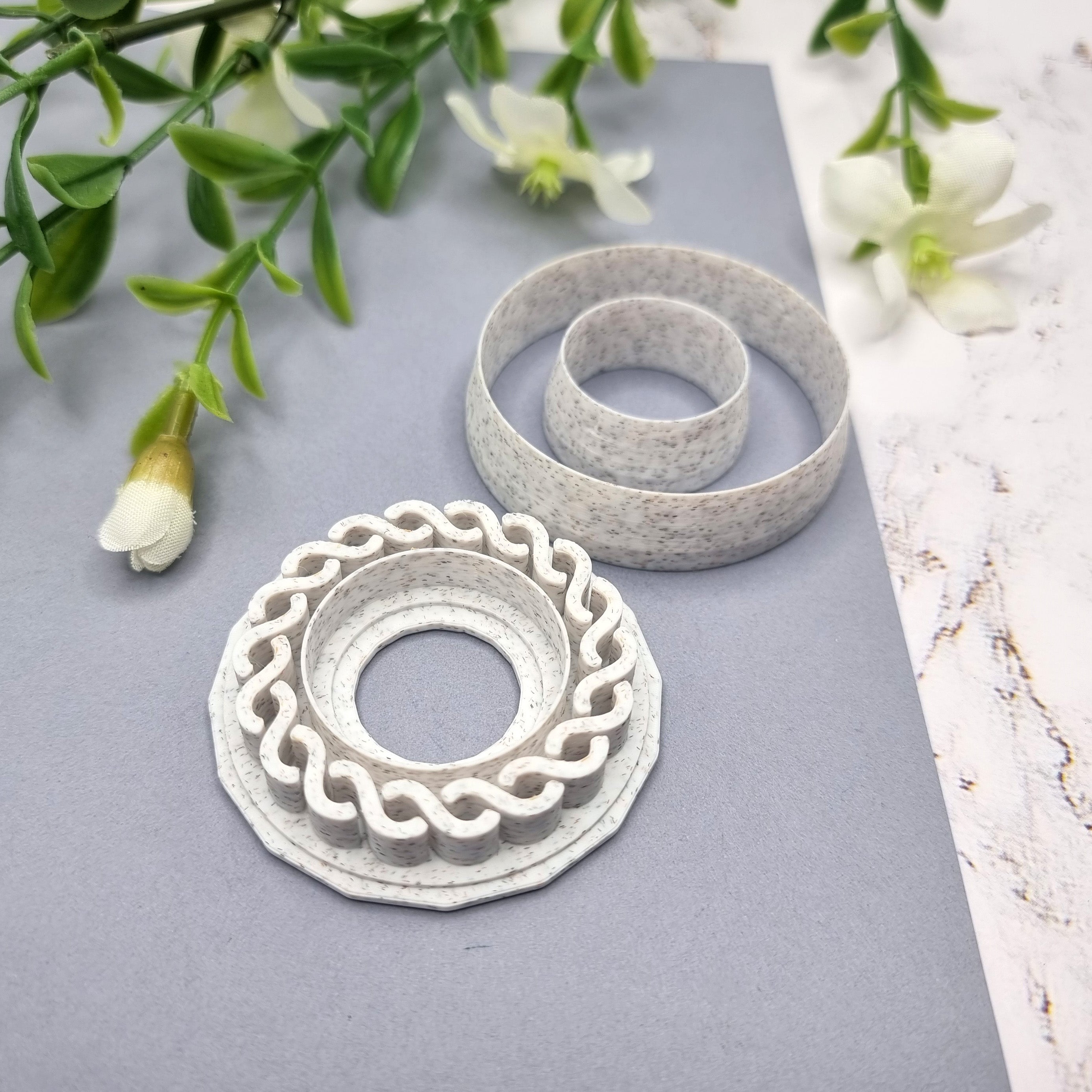 Polymer Clay Stamp #6, Twisted Pattern Stamp SweetyBijou Tools