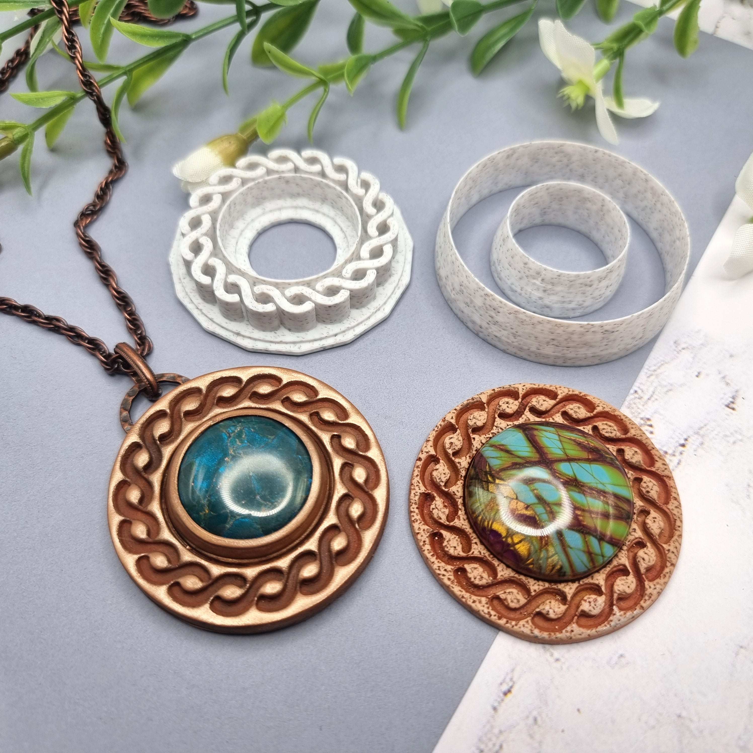 Polymer Clay Stamp #6, Twisted Pattern Stamp SweetyBijou Tools