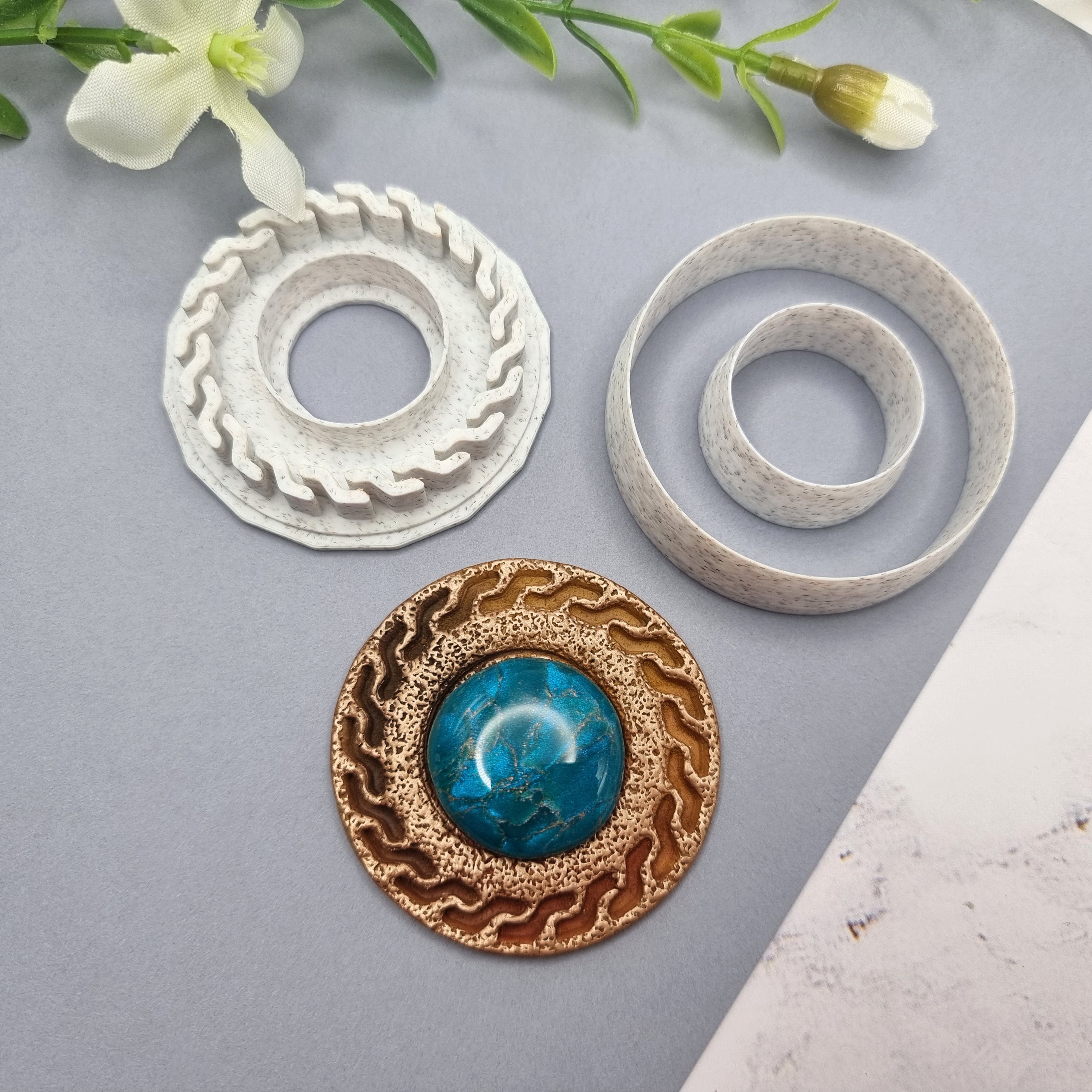 Polymer Clay Stamp #7, Greek Style Stamp SweetyBijou Tools