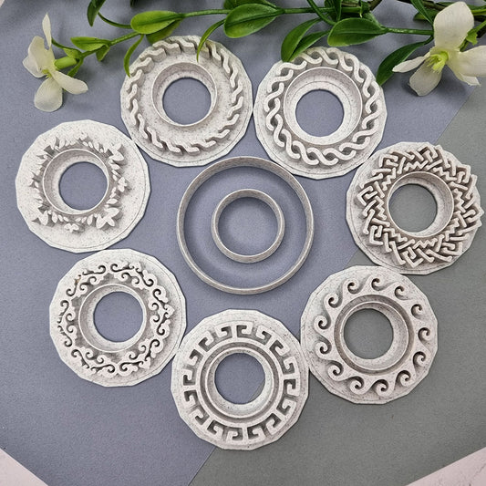 Set of 7 Stamps with 2 Cutters in Luxury Box - Collection ONE Stamp SweetyBijou Tools