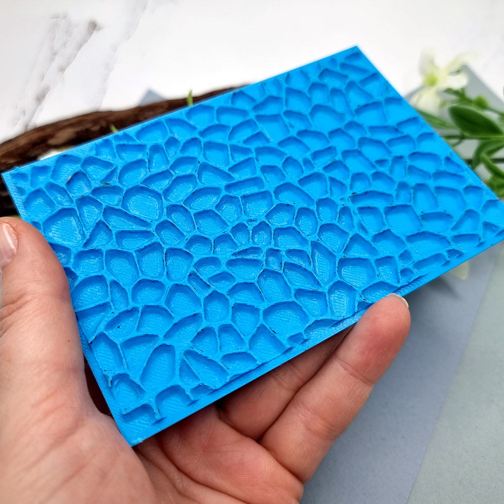 SweetyBijou Stones flexible texture sheet for polymer clay