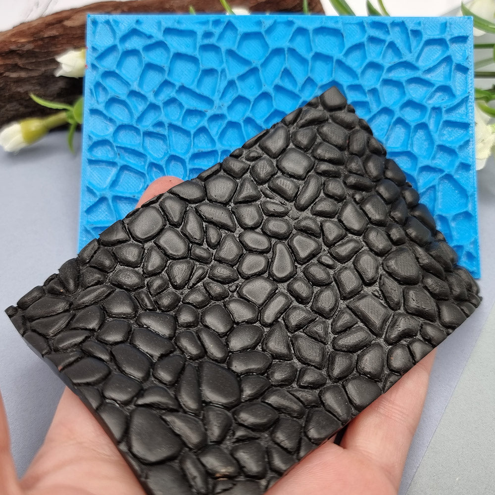 SweetyBijou Stones flexible texture sheet for polymer clay