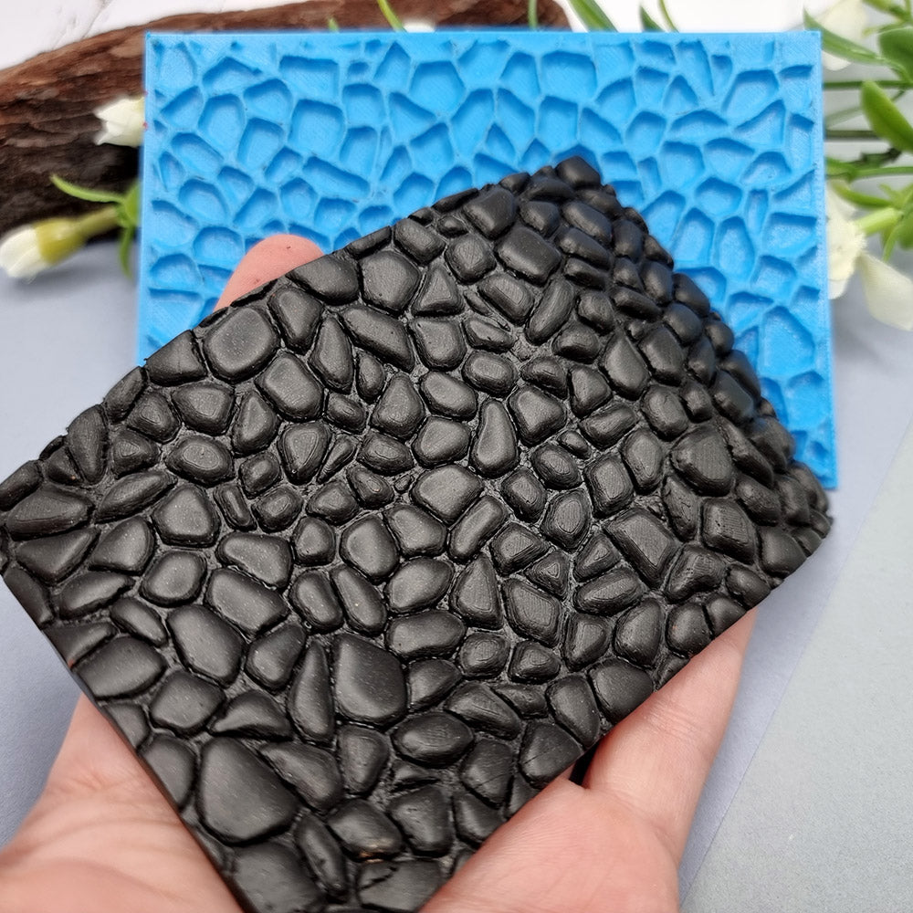 SweetyBijou Stones flexible texture sheet for polymer clay