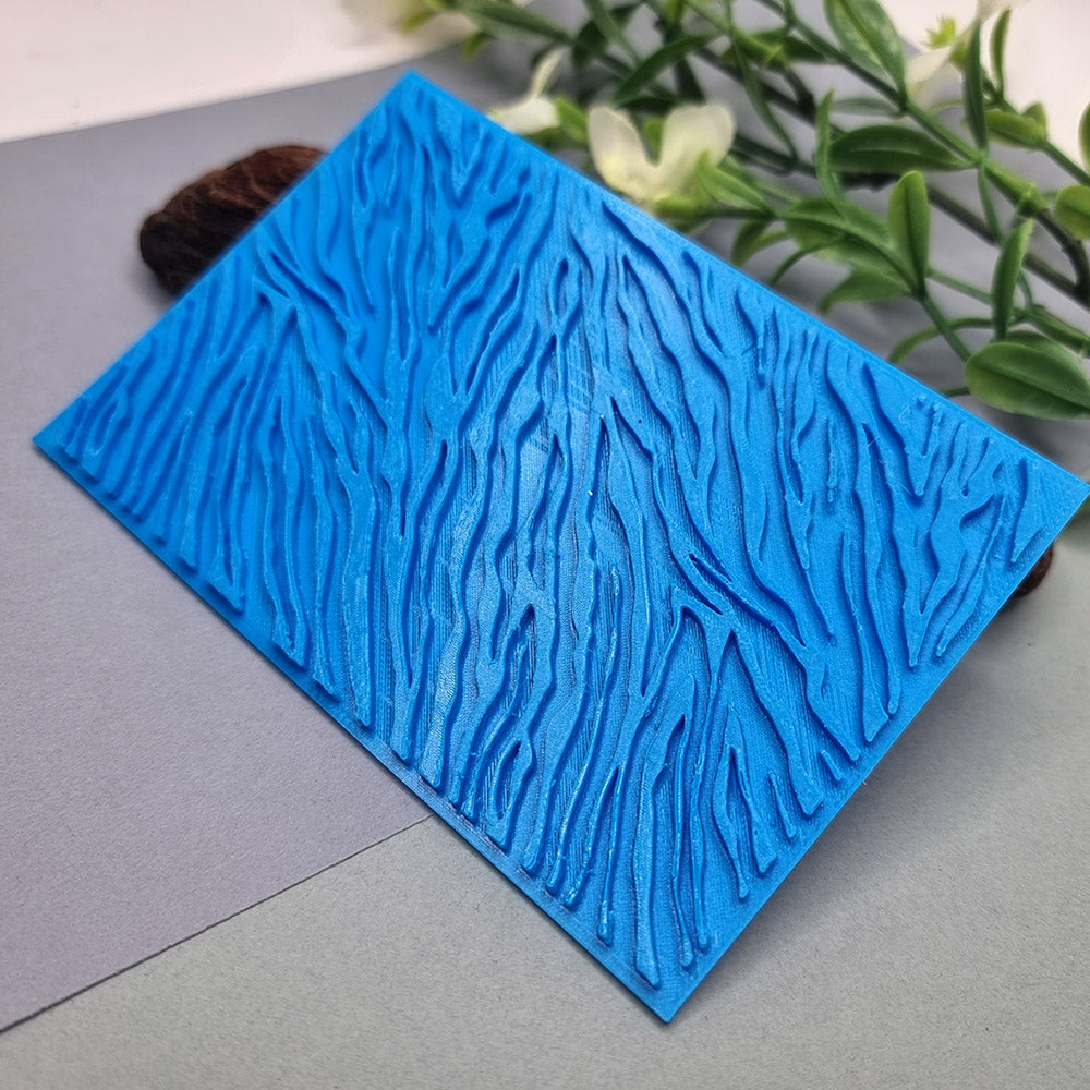 SweetyBijou Zebra Pattern flexible texture sheet for polymer clay