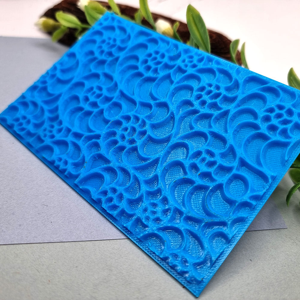 SweetyBijou Ammonites flexible texture sheet for polymer clay