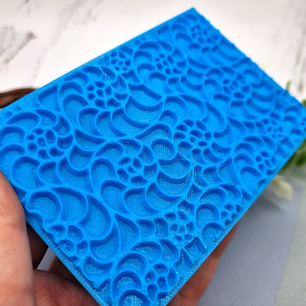 SweetyBijou Ammonites flexible texture sheet for polymer clay