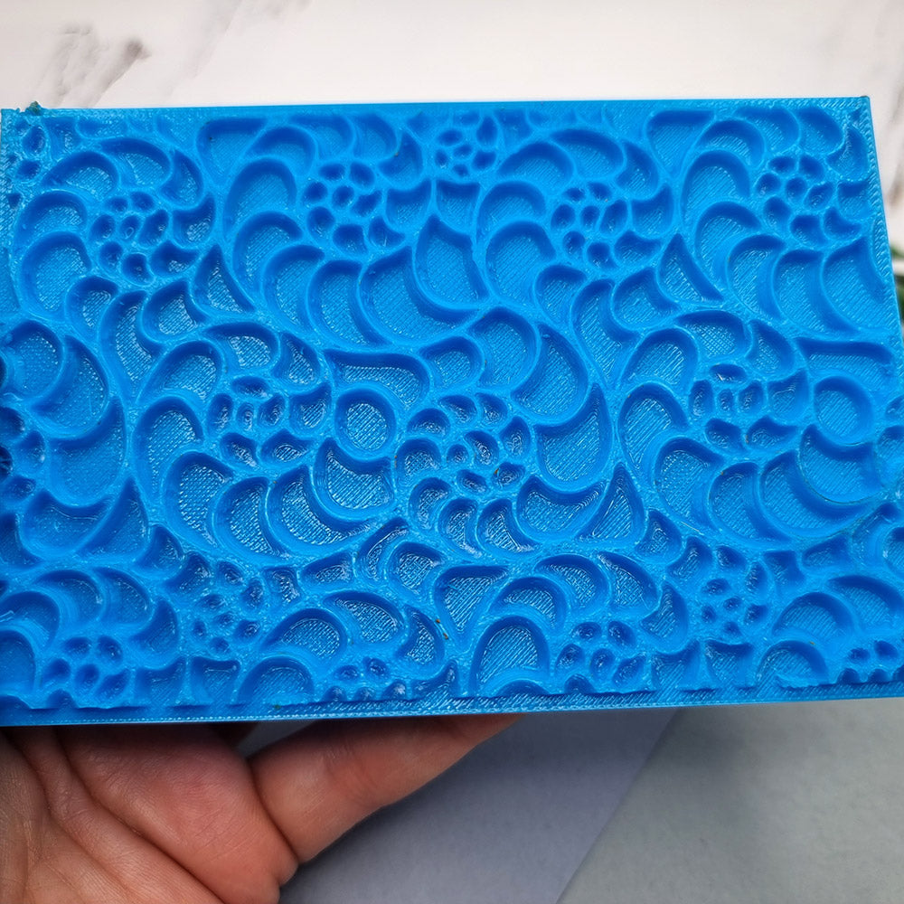 SweetyBijou Ammonites flexible texture sheet for polymer clay