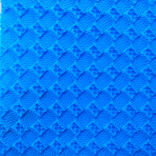 Silicone Texture - Deep Leather Patchwork
