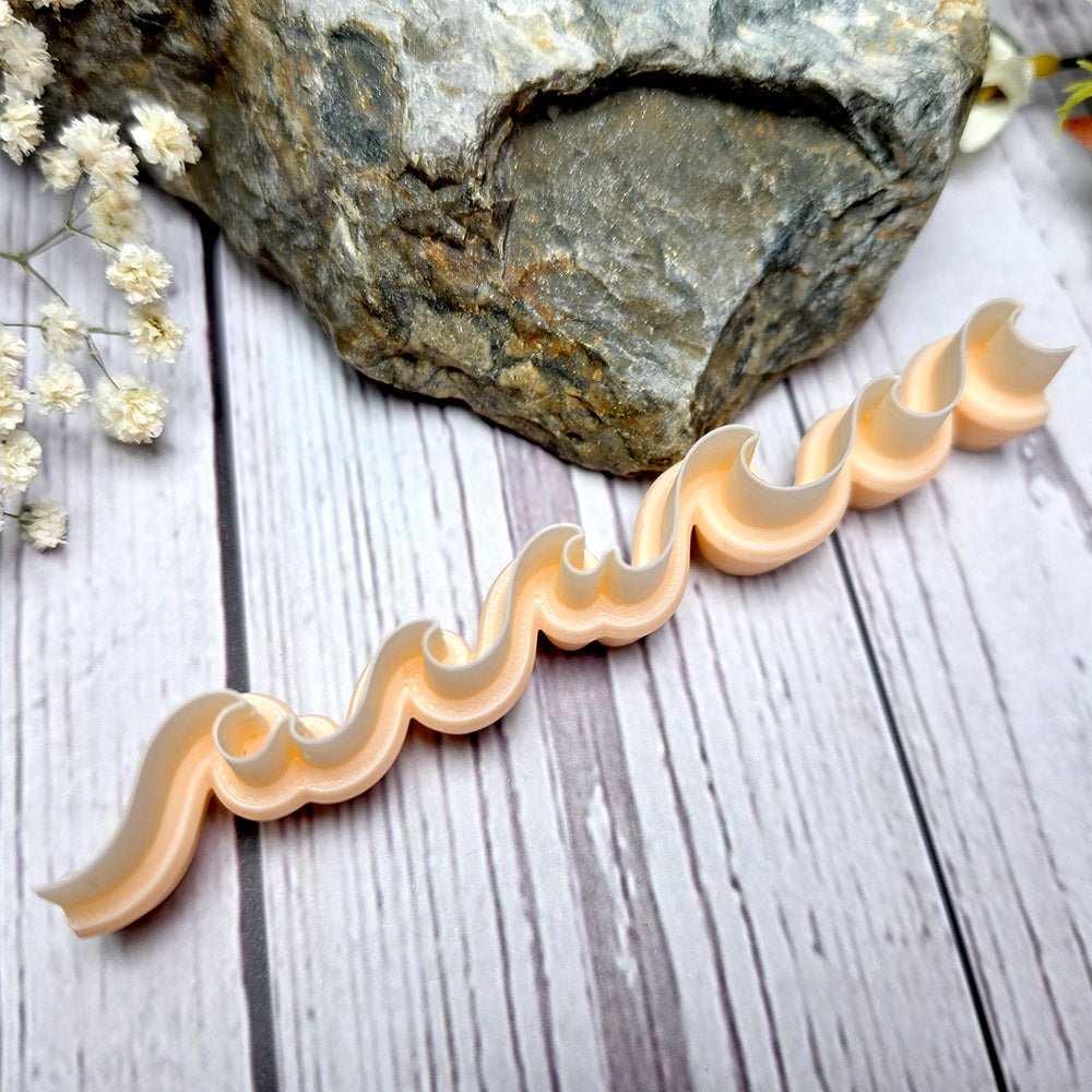 SweetyBijou Ocean Curls Medium art blade for polymer clay