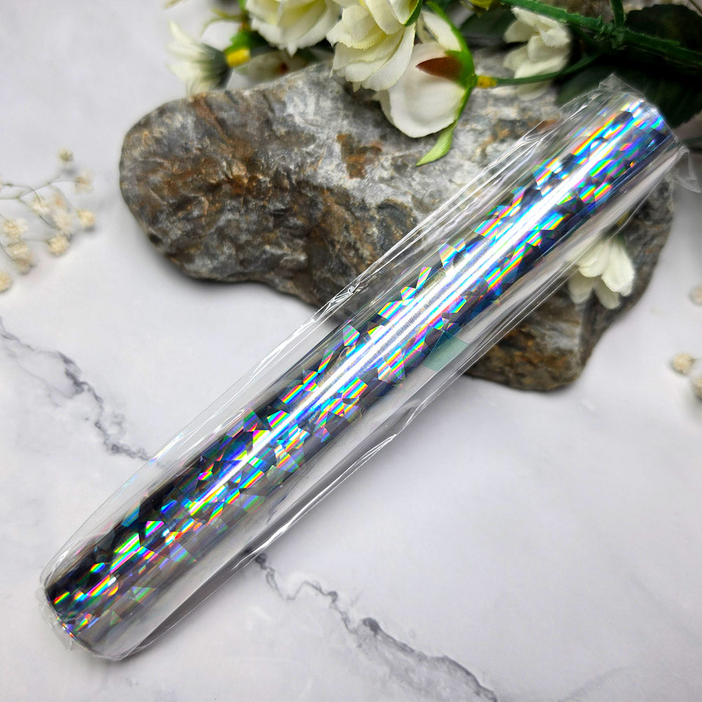 Holographic transfer foil roll, Rainbow Shards