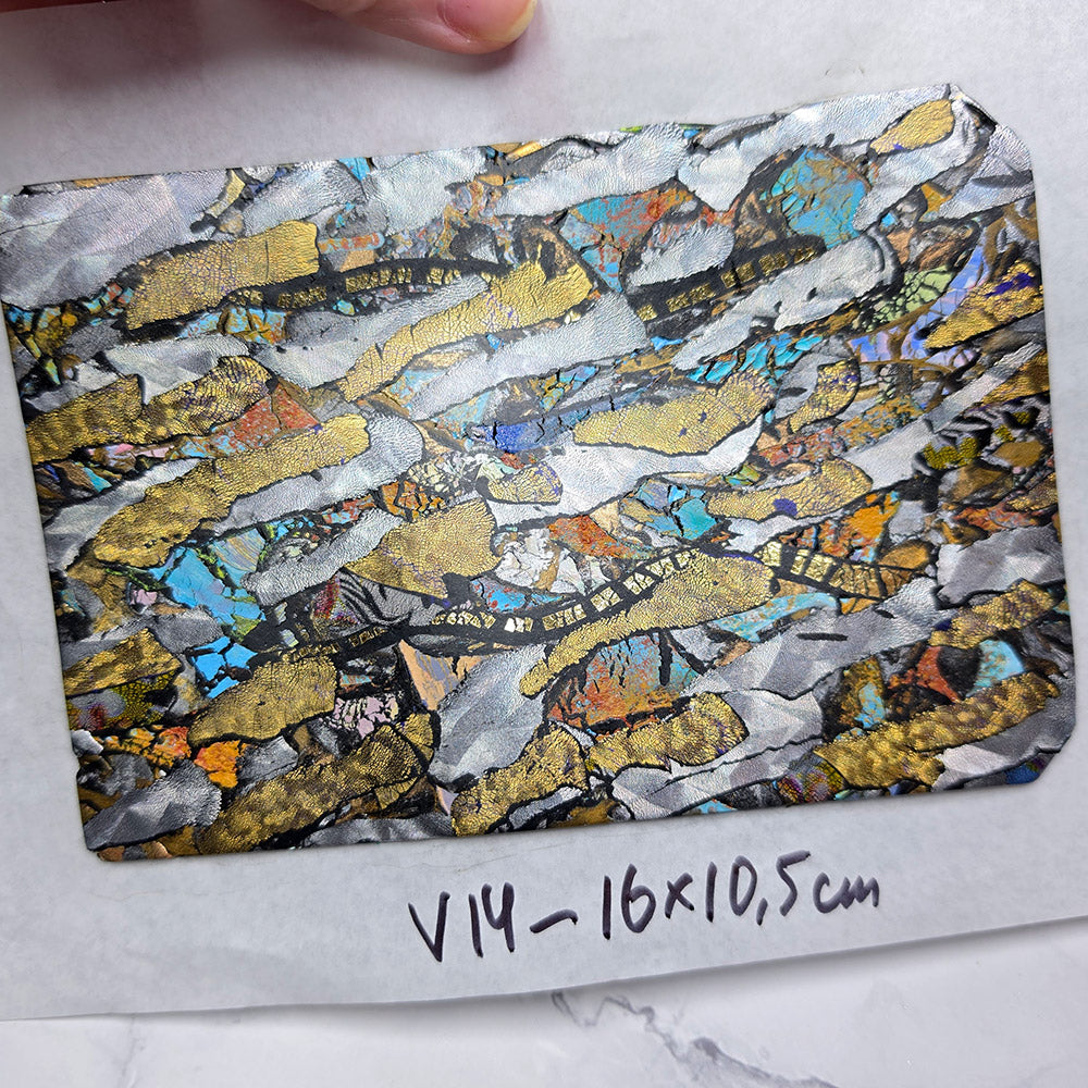 Raw polymer clay veneer sheet, Metallic Stone Fusion