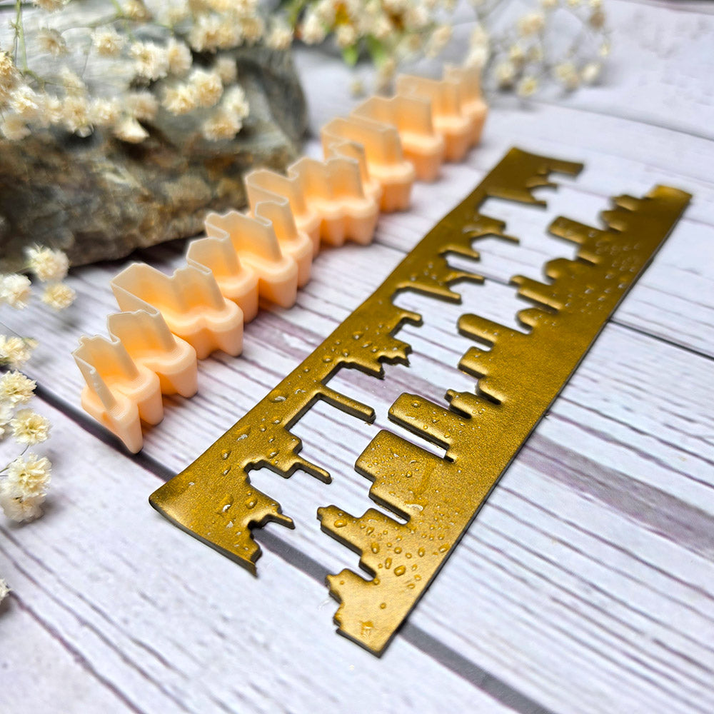 SweetyBijou Urban Skyline art blade for polymer clay