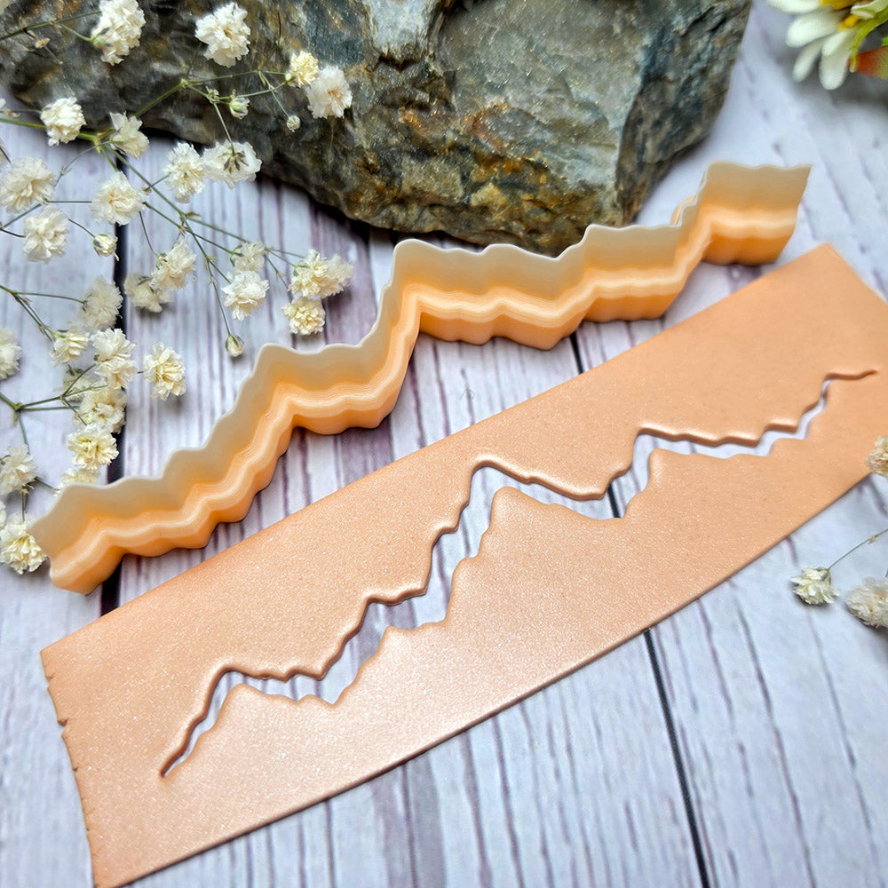 SweetyBijou Rocky Mountains art blade for polymer clay