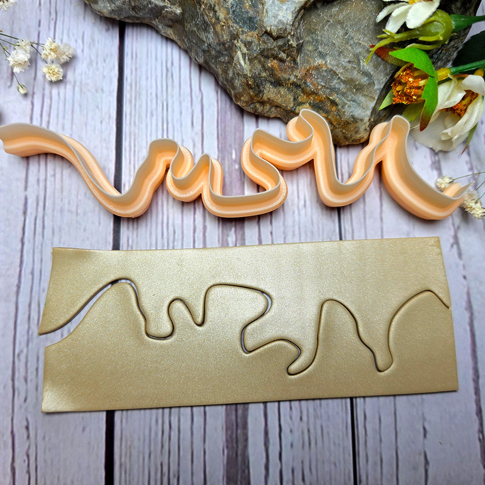 SweetyBijou Freeform Waves art blade for polymer clay