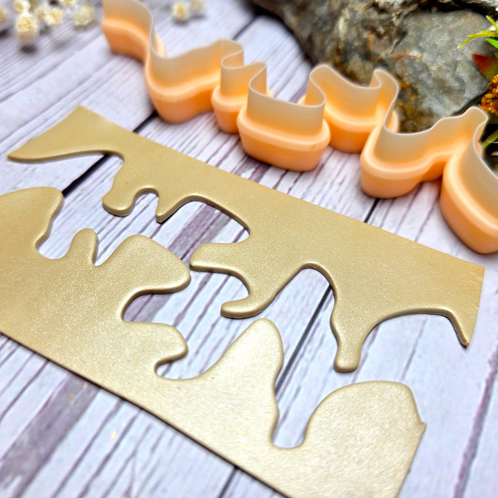 SweetyBijou Freeform Waves art blade for polymer clay