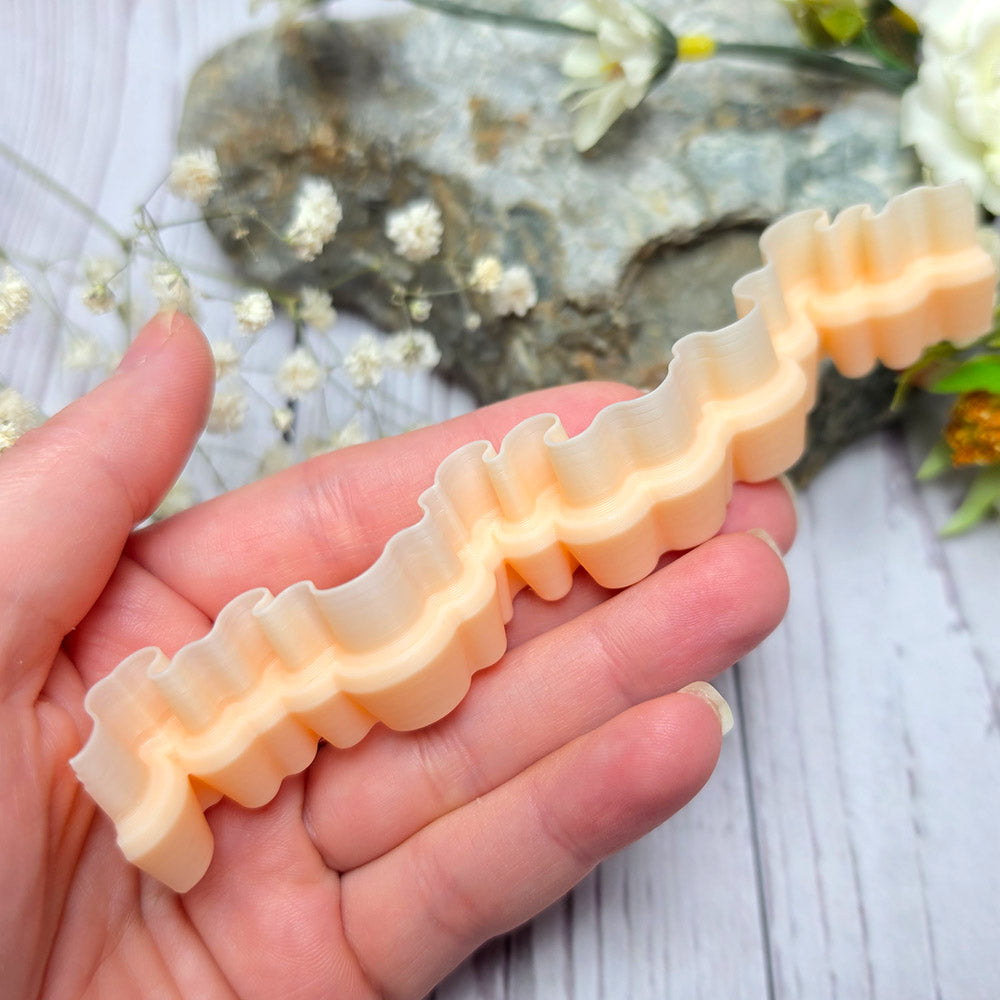 SweetyBijou Splashing Waves art blade for polymer clay