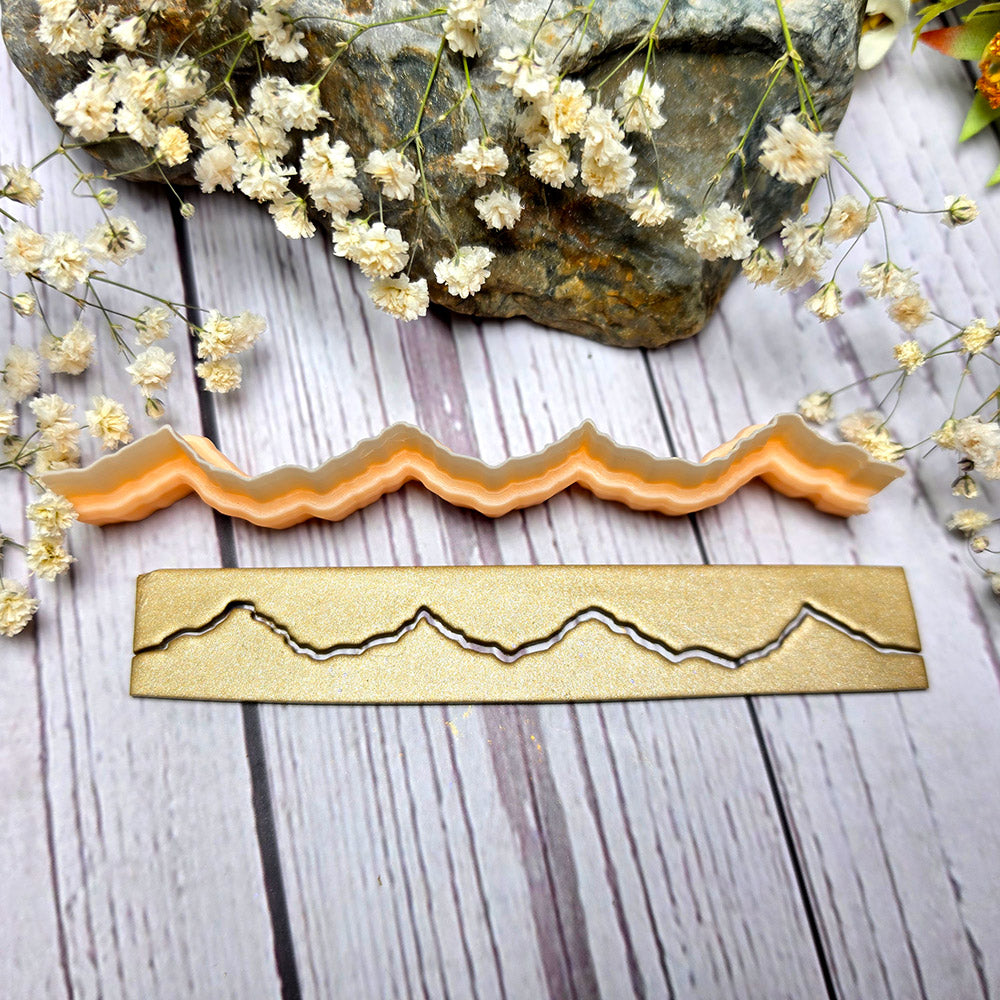 SweetyBijou Mountain Horizon art blade for polymer clay