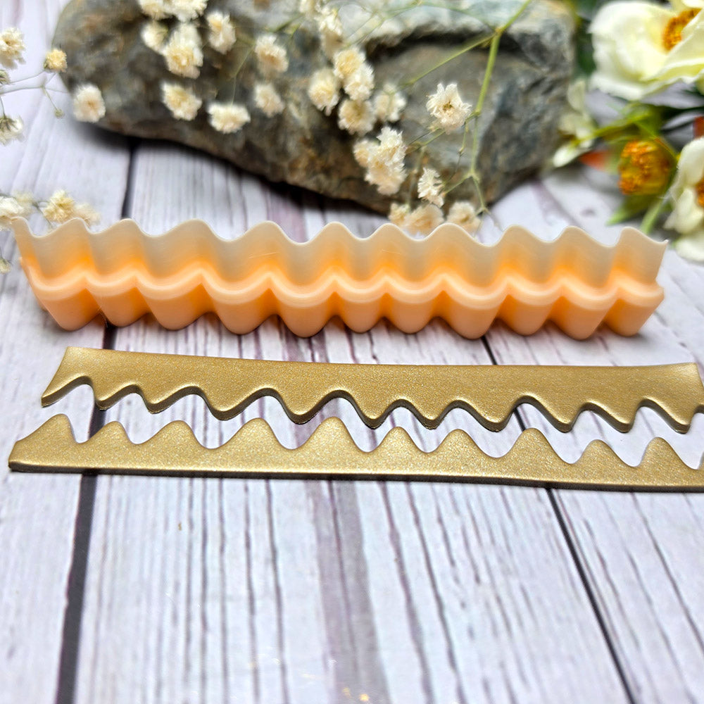 SweetyBijou Harmonic Waves Small art blade for polymer clay