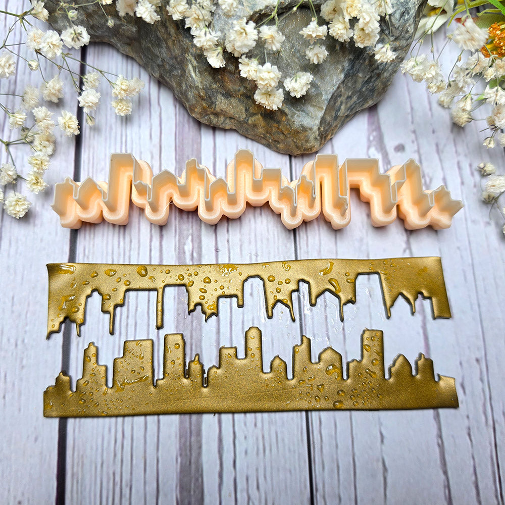 SweetyBijou Urban Skyline art blade for polymer clay