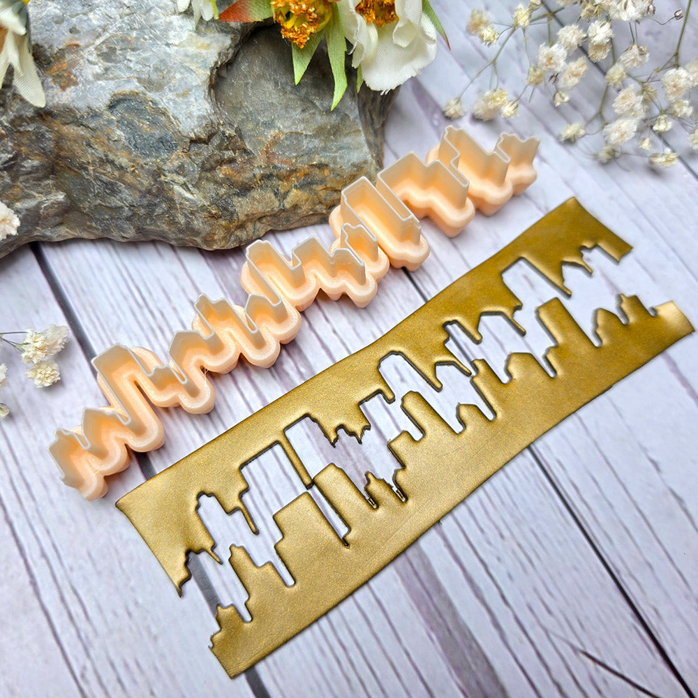 SweetyBijou Urban Skyline art blade for polymer clay