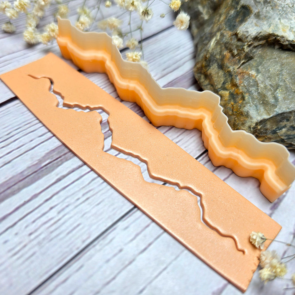 SweetyBijou Rocky Canyon art blade for polymer clay