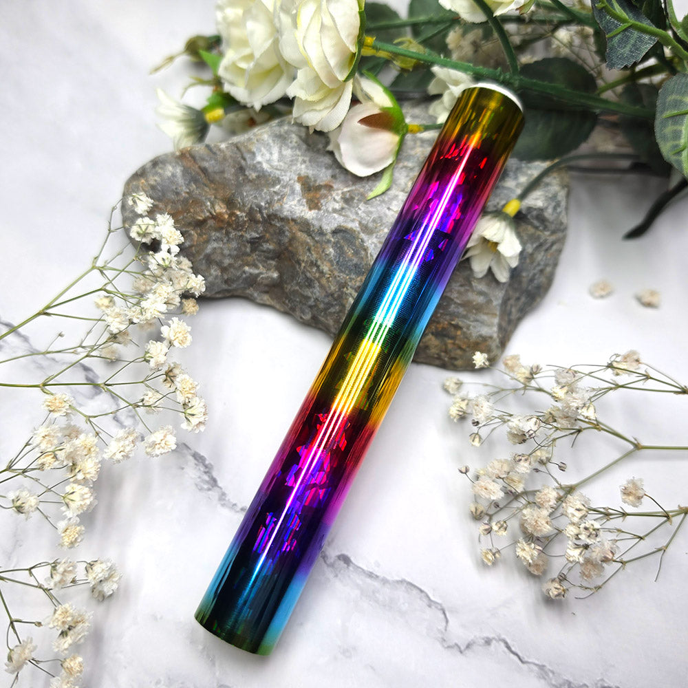 Holographic transfer foil roll, Rainbow Prism
