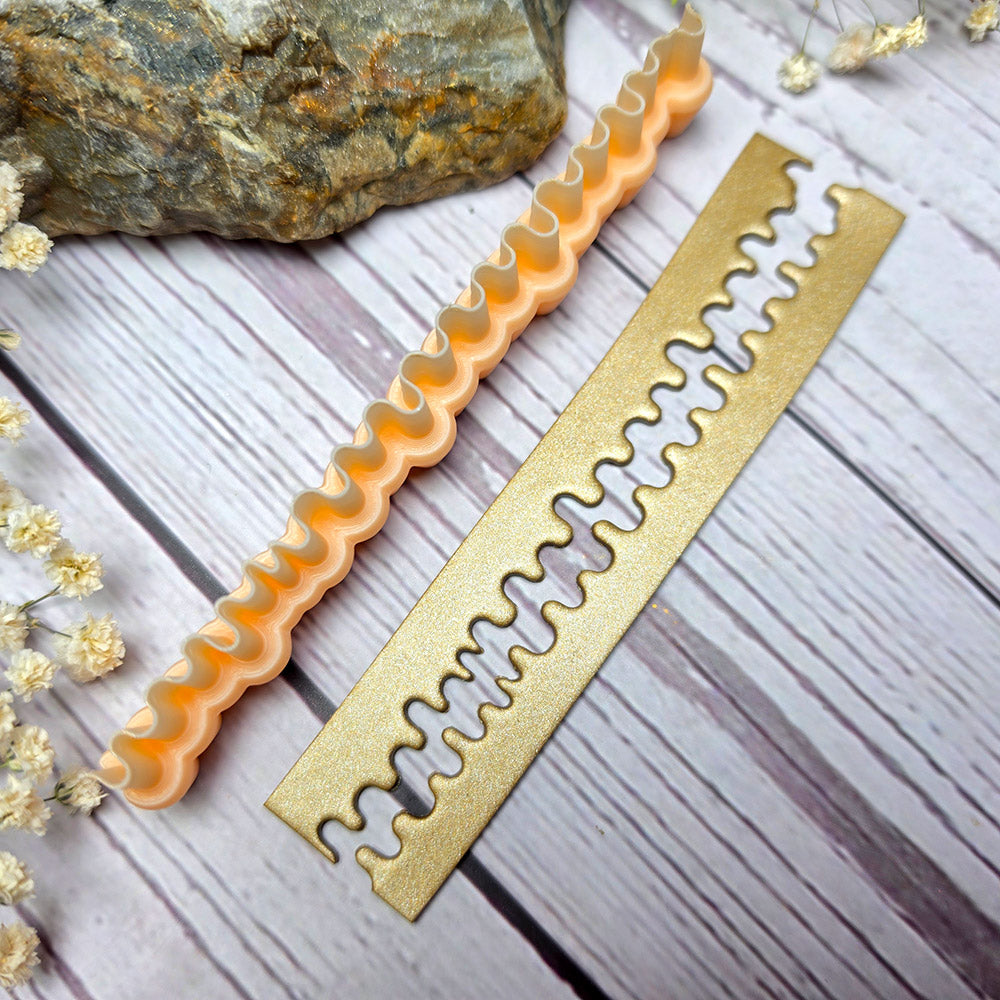 SweetyBijou Ripple Effect Small art blade for polymer clay