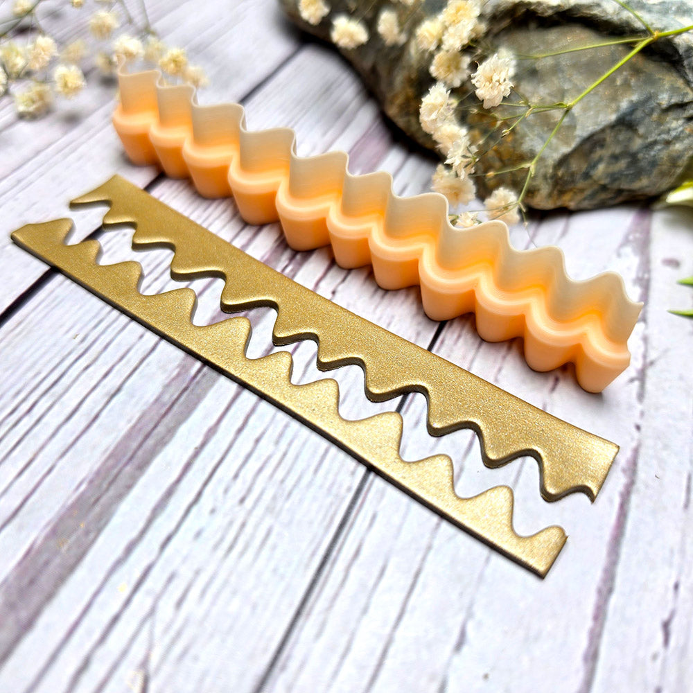 SweetyBijou Harmonic Waves Small art blade for polymer clay