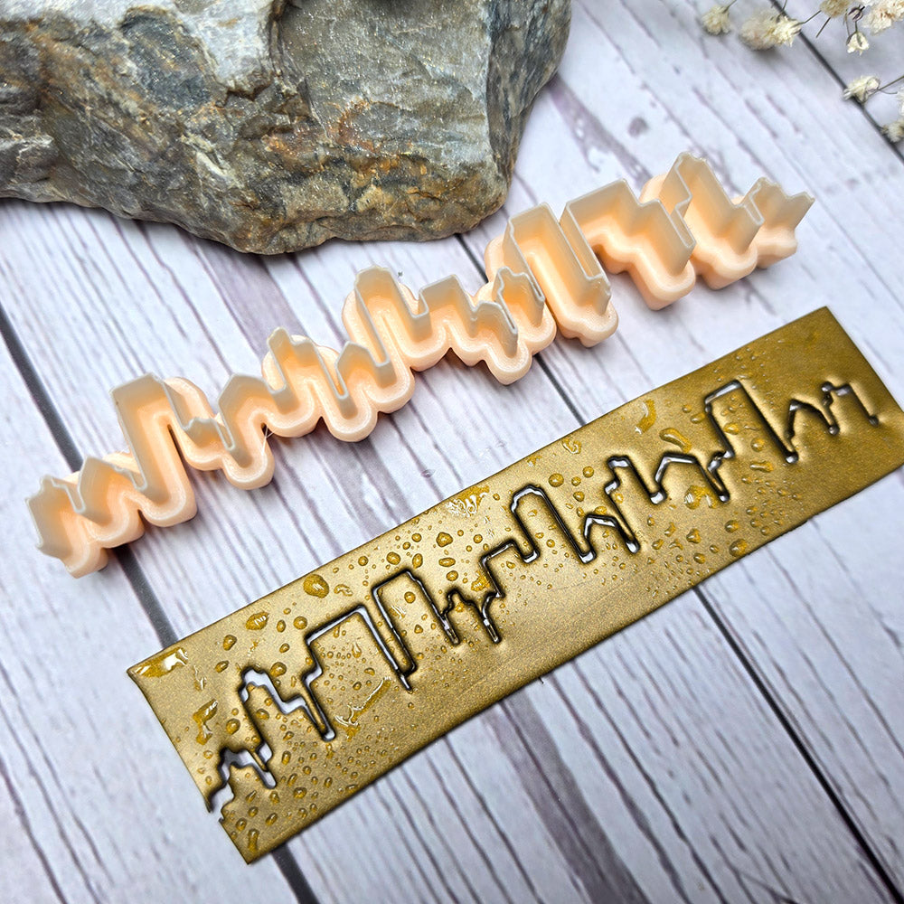SweetyBijou Urban Skyline art blade for polymer clay