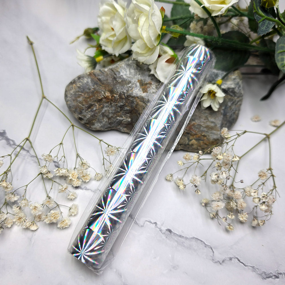 Holographic transfer foil roll, Crystal Starburst