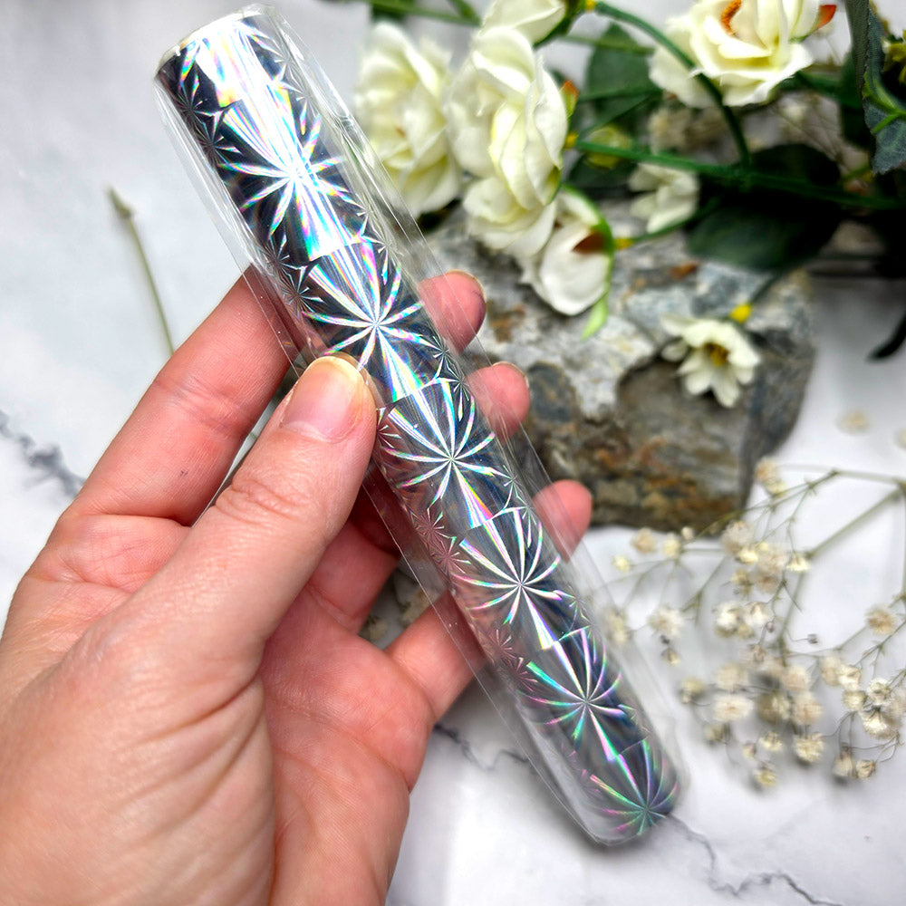 Holographic transfer foil roll, Crystal Starburst