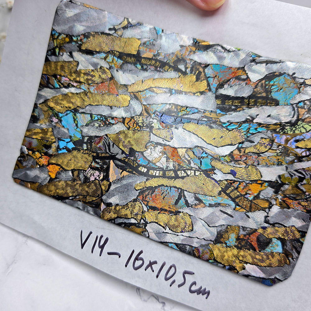 Raw polymer clay veneer sheet, Metallic Stone Fusion