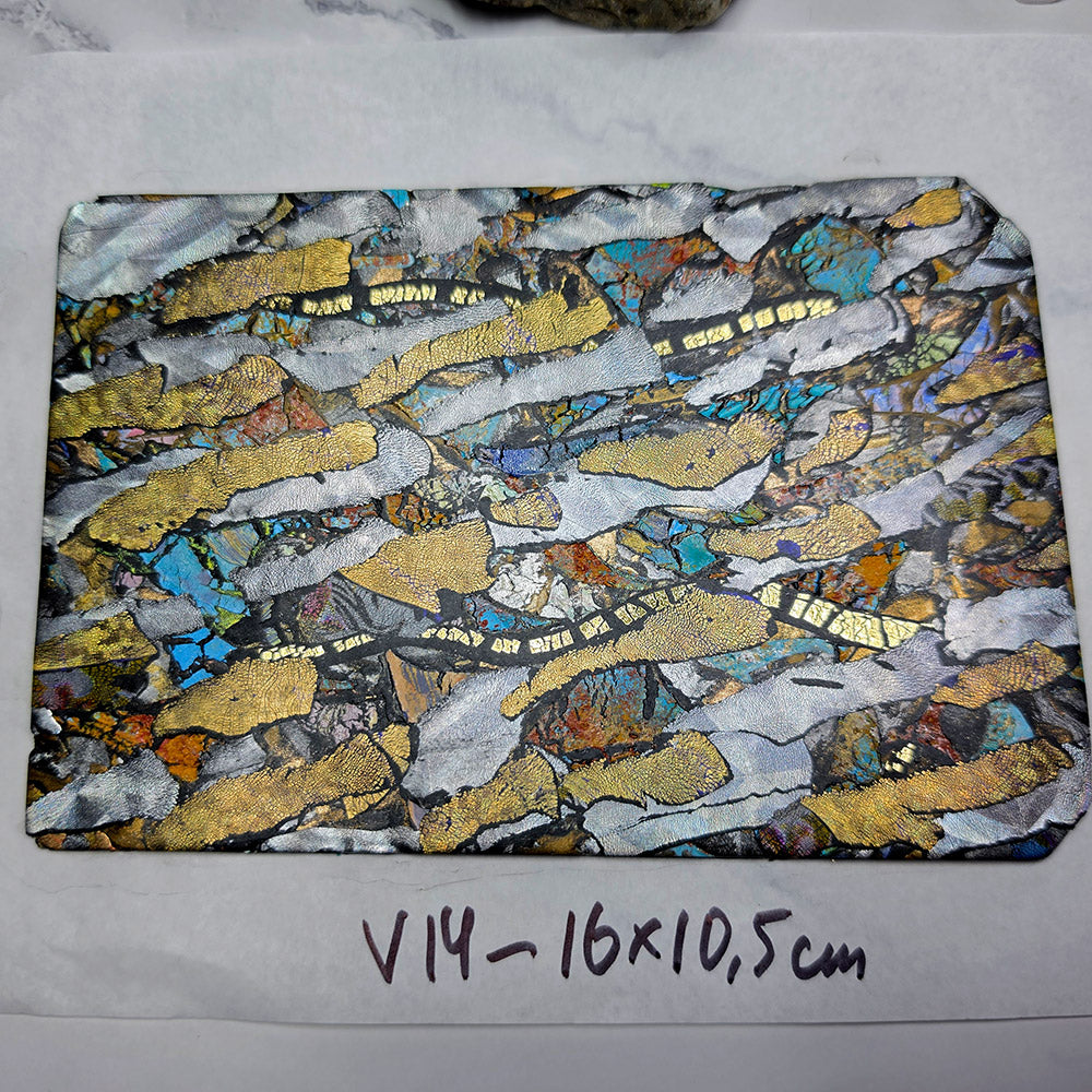 Raw polymer clay veneer sheet, Metallic Stone Fusion
