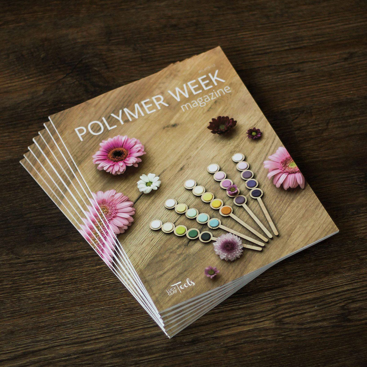 Pink Quartz imitation polymer clay tutorial by Liudmyla Bakulina, Polymer Week Magazine Spring 2018