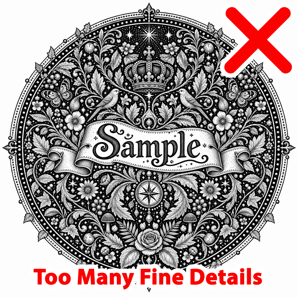 Custom Brand Stamp for Clay - Your Logo or Artwork in 4 Sizes - Set of 4 Stamps