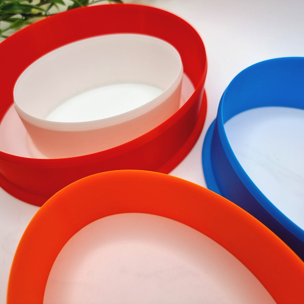 Tall Oval Clay Cutters - Polymer Clay Cutter Set for Earrings & Jewelry