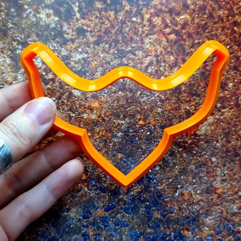 Statement necklace shape polymer clay cutter