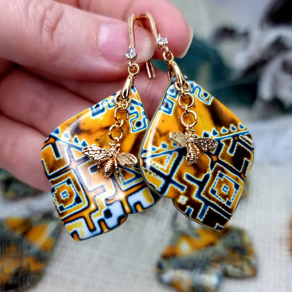 Ukrainian Motifs Earrings #9 Earrings SweetyBijou Jewelry