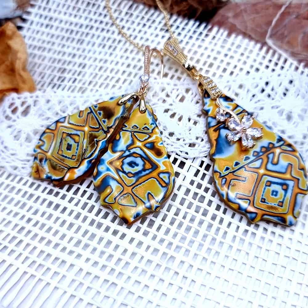 Ukrainian Motifs Earrings #2 Earrings SweetyBijou Jewelry Default Title