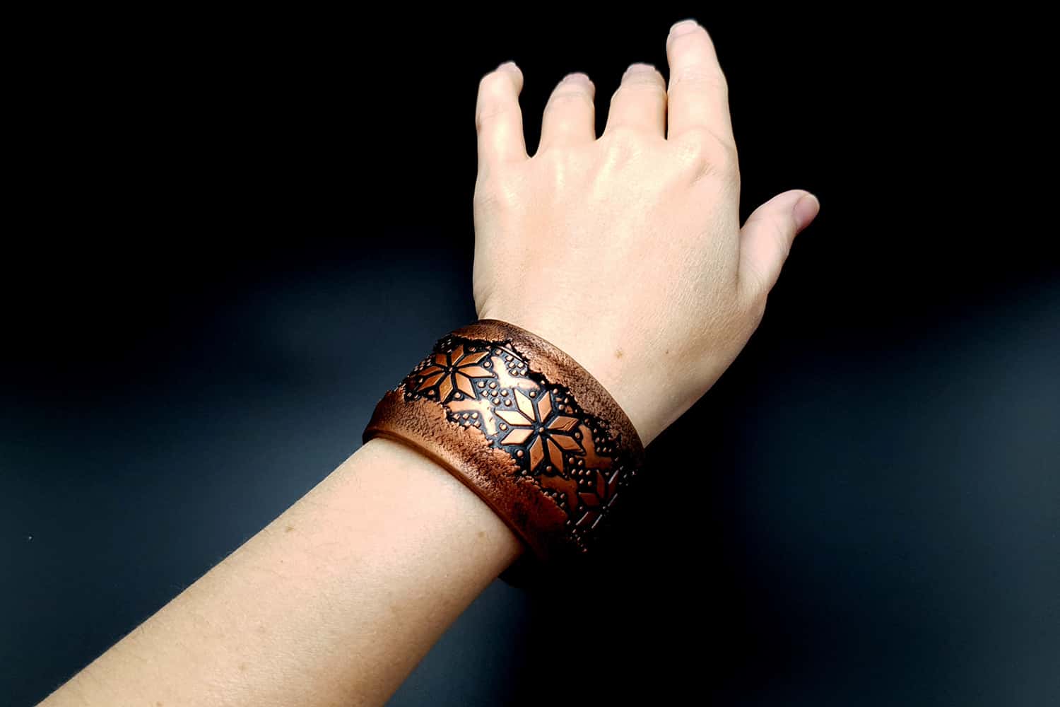 "Winter Folklore" Polymer clay bracelet Bracelet SweetyBijou Jewelry
