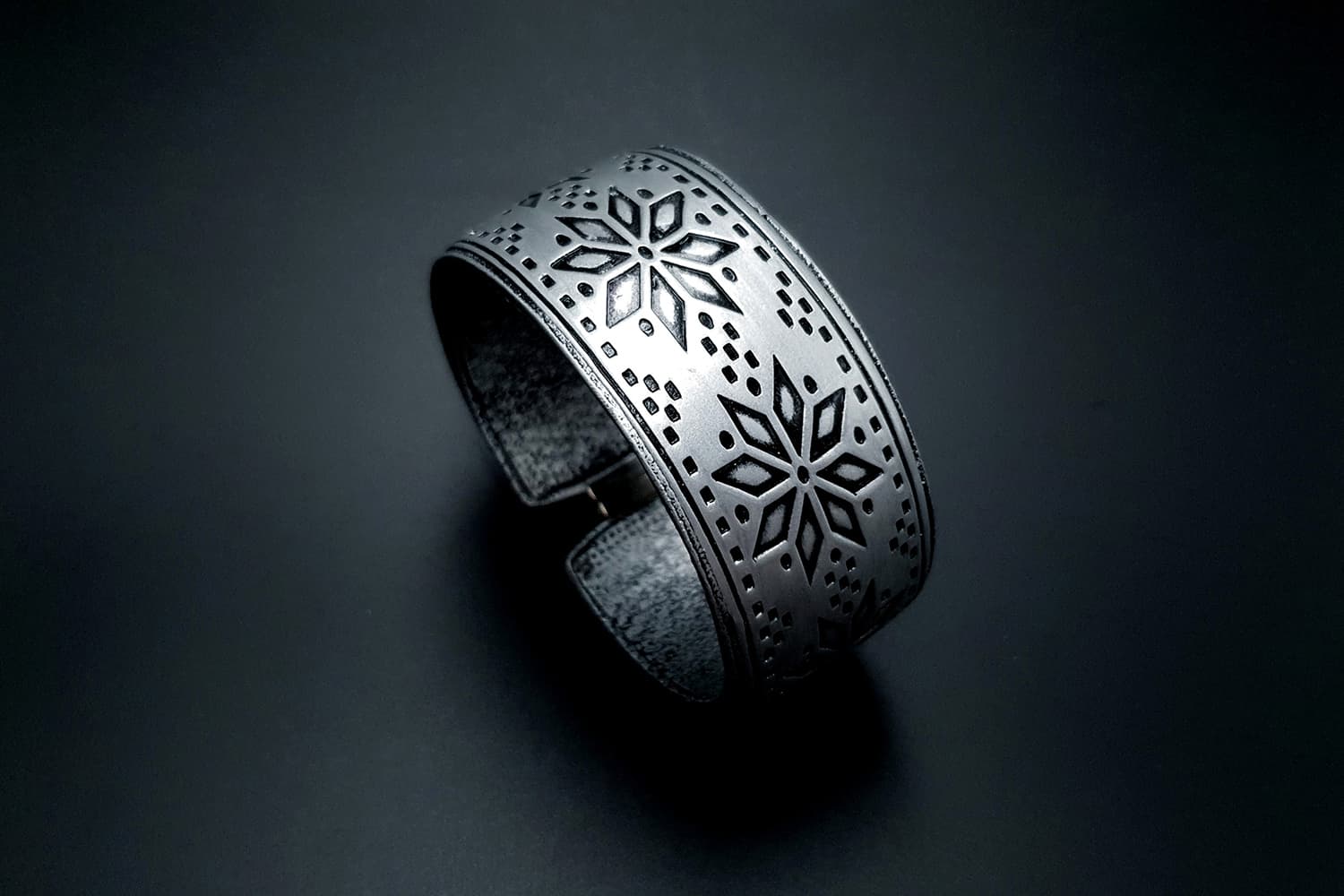 "Silver Winter" Polymer clay bracelet Bracelet SweetyBijou Jewelry