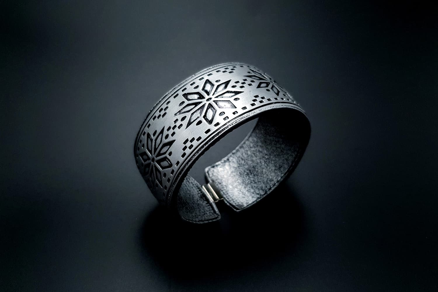 "Silver Winter" Polymer clay bracelet Bracelet SweetyBijou Jewelry
