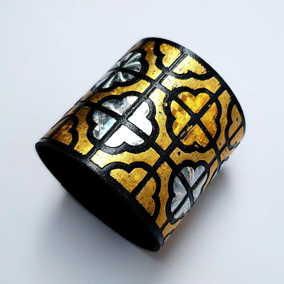 "Gold" Polymer clay bracelet Bracelet SweetyBijou Jewelry Default Title