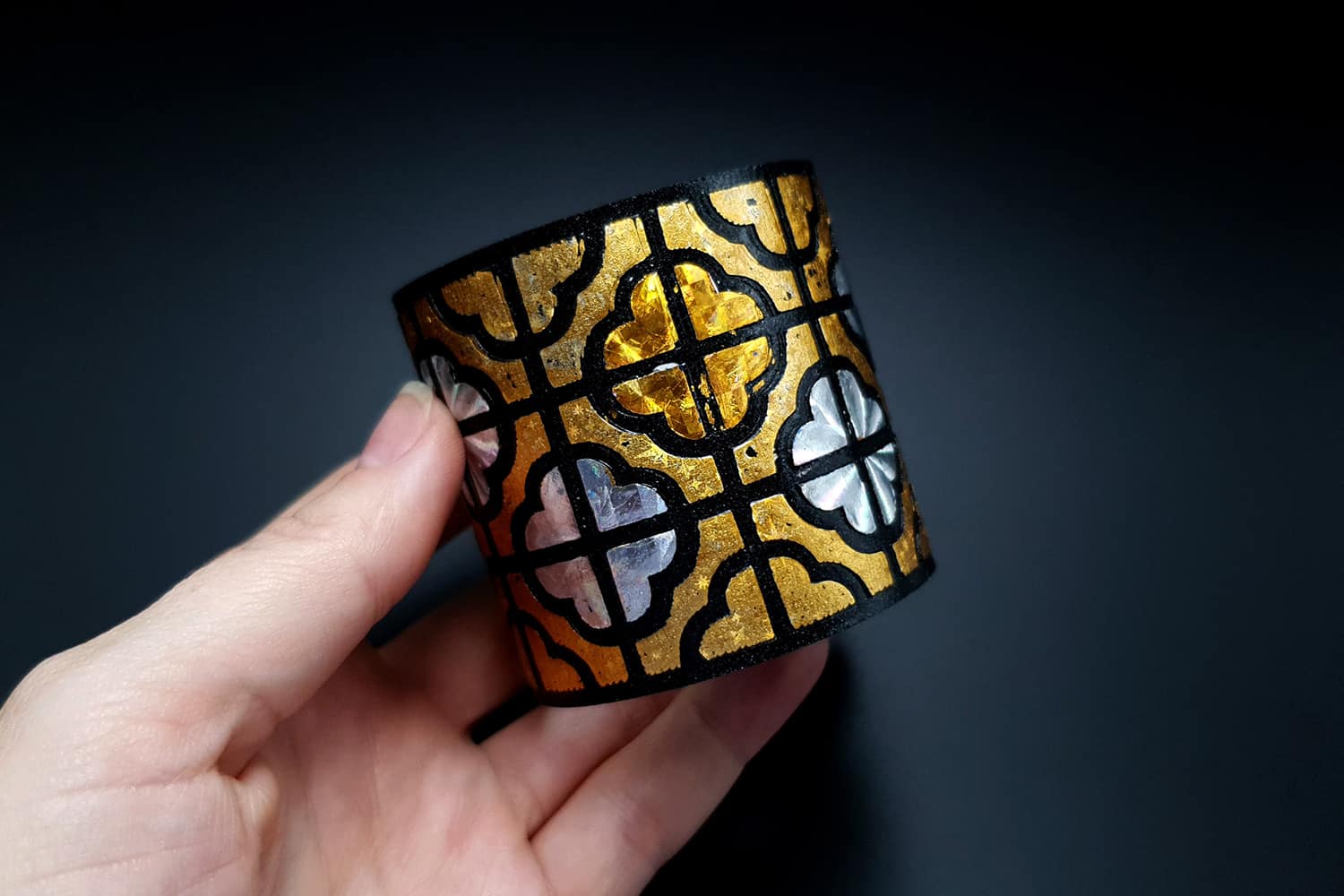 "Gold" Polymer clay bracelet Bracelet SweetyBijou Jewelry