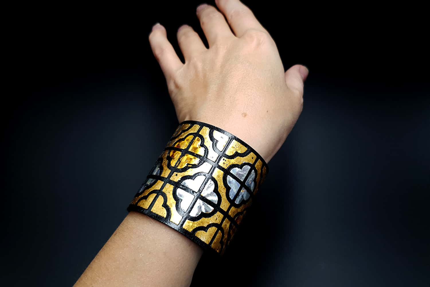 "Gold" Polymer clay bracelet Bracelet SweetyBijou Jewelry