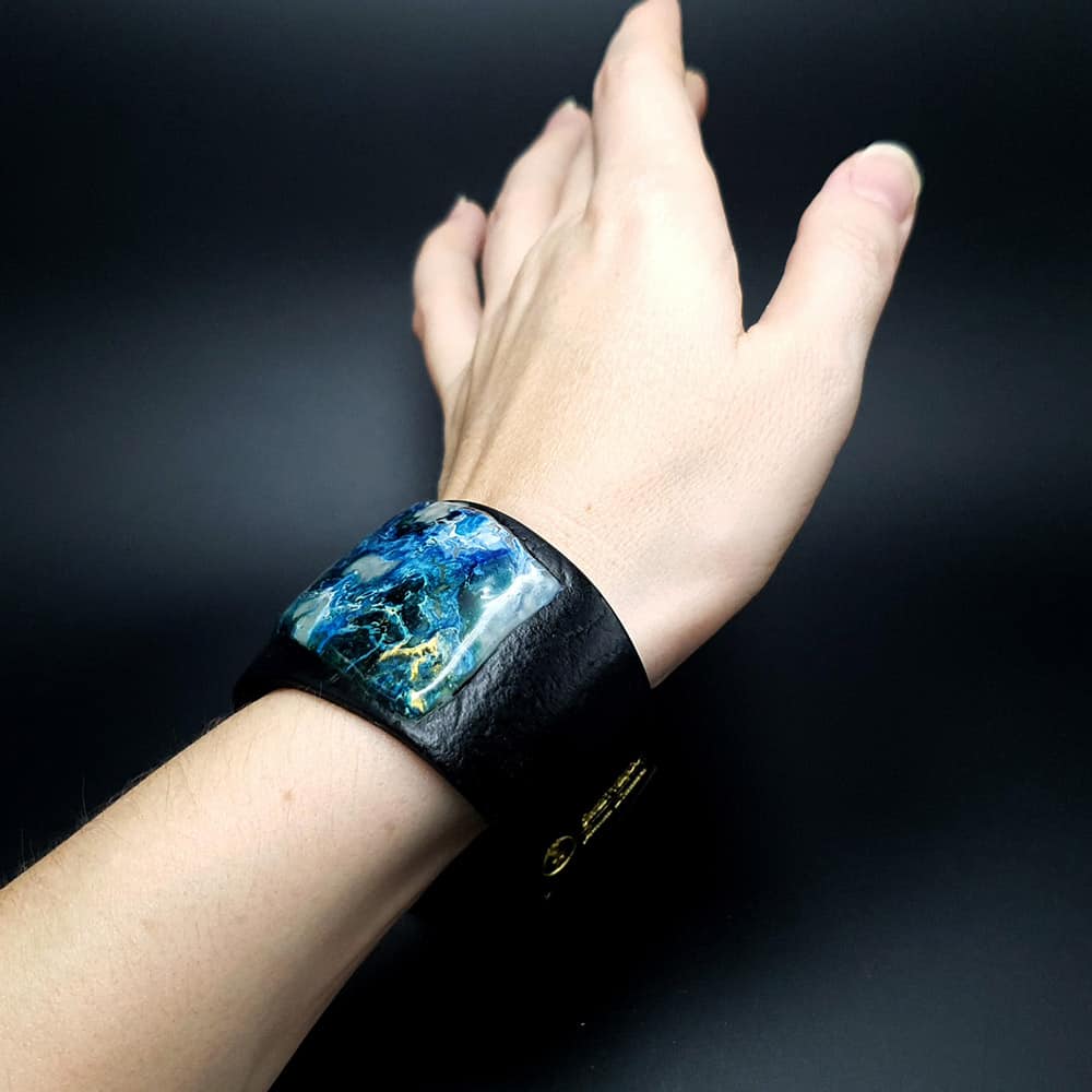 Polymer clay Bracelet "Painting" Bracelet SweetyBijou Jewelry