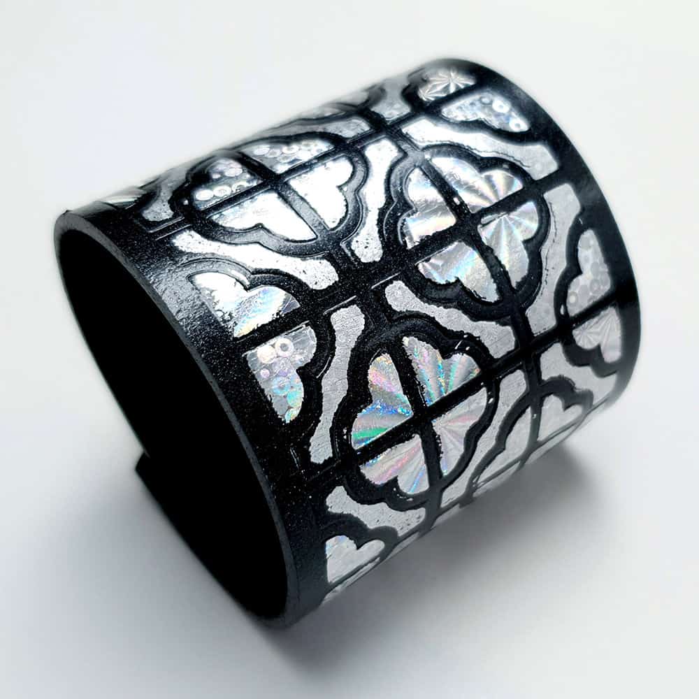Flexible Polymer clay Silver Bracelet Bracelet SweetyBijou Jewelry Default Title